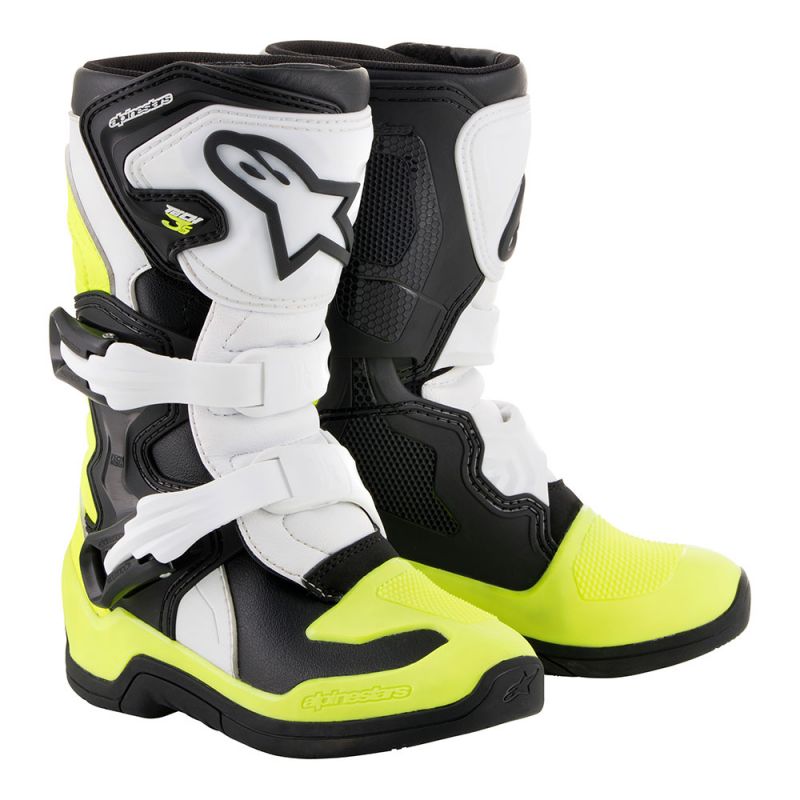 Alpinestars Tech 3 Boots-Black/White/Yellow/Red-10